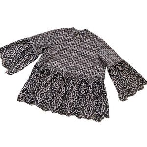 Lane Bryant Lace Flare Sleeve Blouse